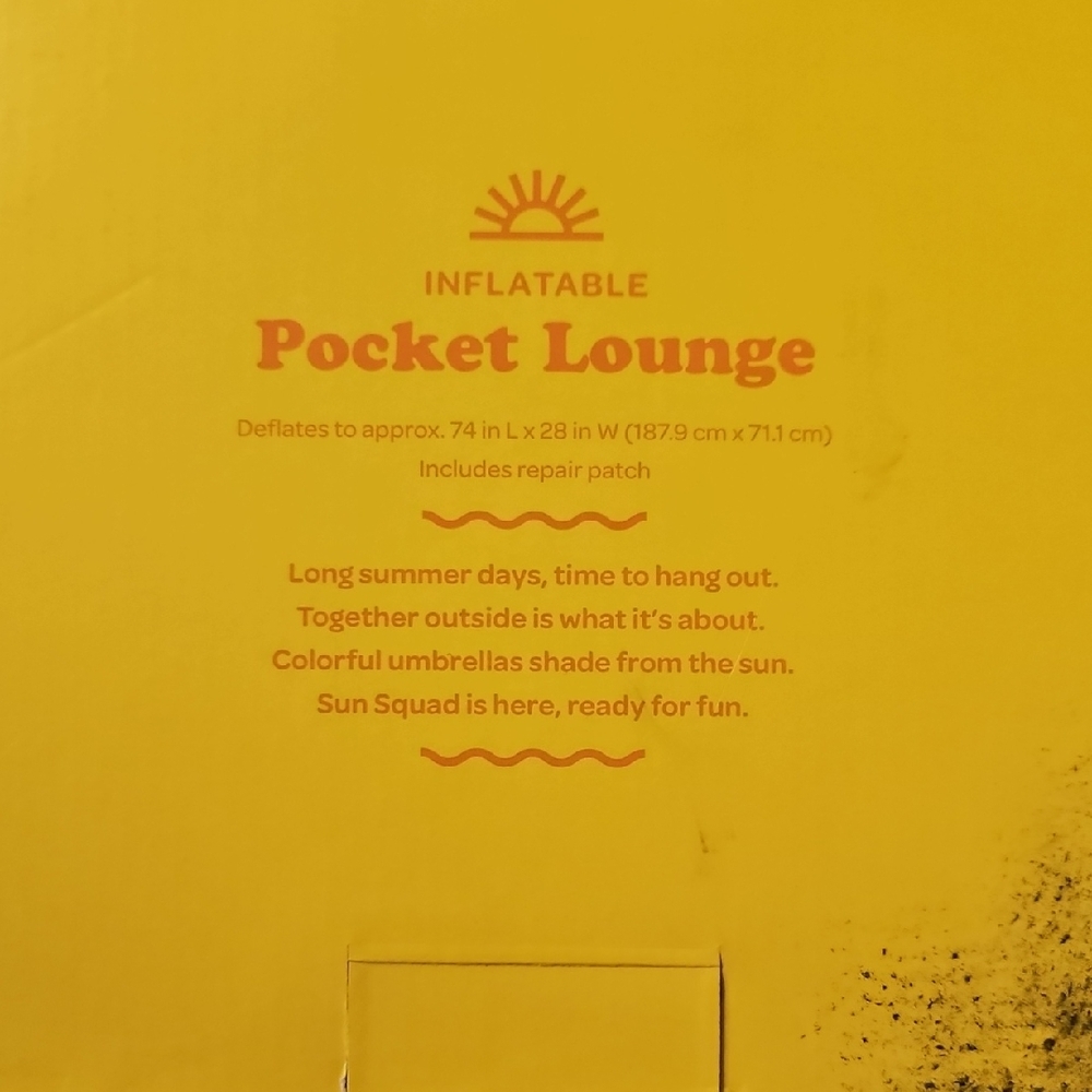 Pink Inflatable Pocket Lounge - Picture 5 of 6